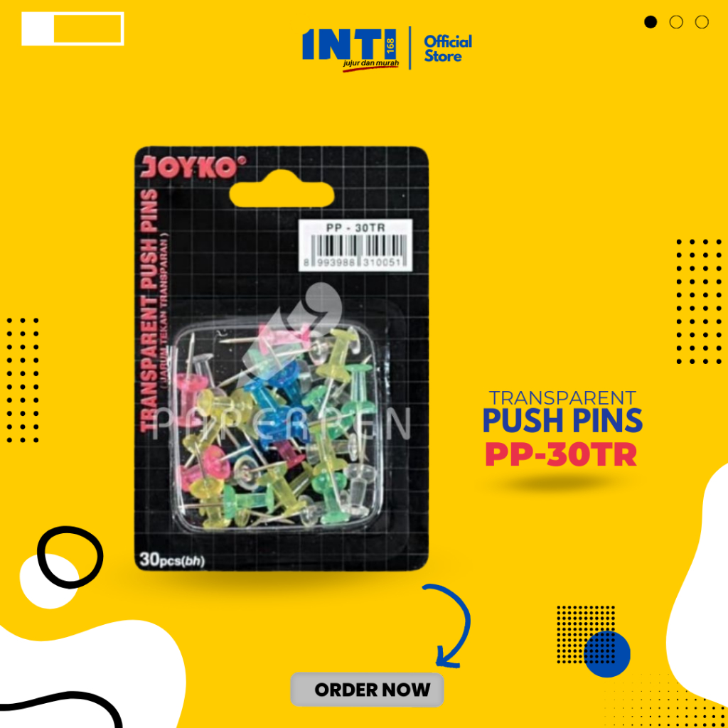 

Joyko Precision Push Pins PP30TR - Tusuk Pin Multifungsi