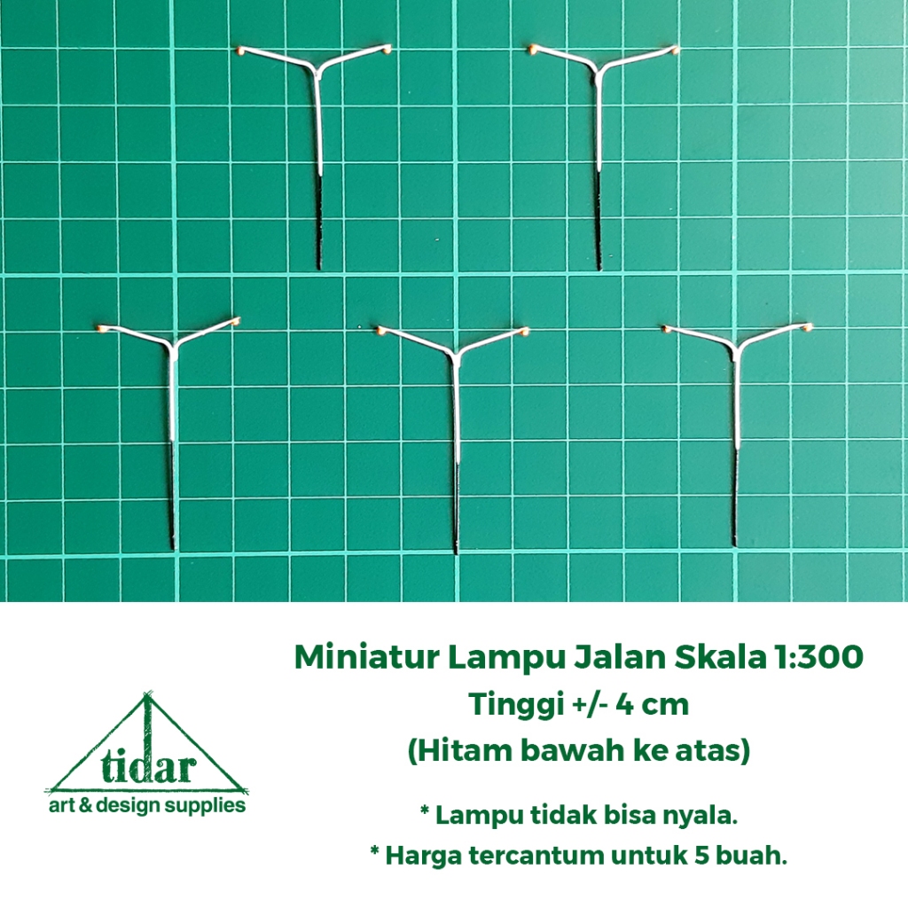 

[MR] MH - Miniatur Maket Tiang Lampu Jalan 2 Mata / Kepala Skala 1:300 #1