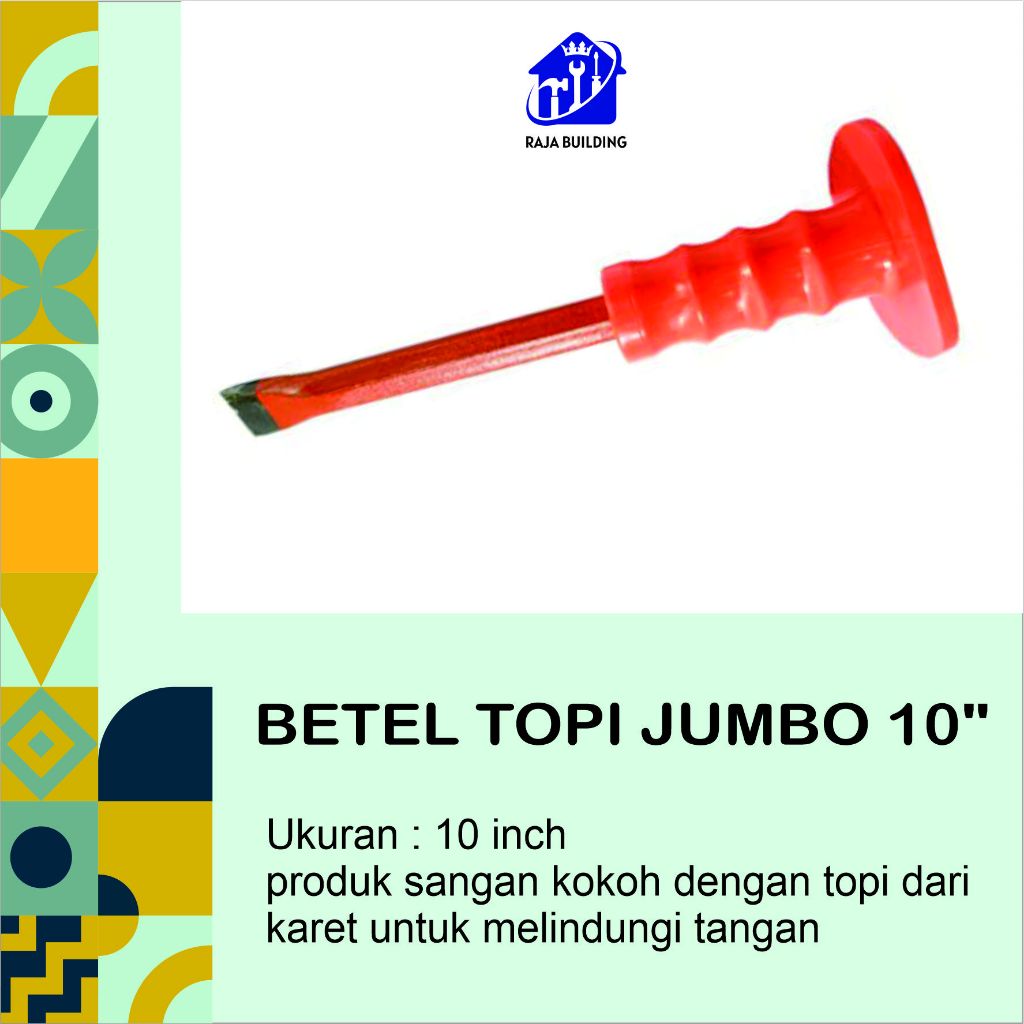 Betel Topi Jumbo 10 Inch / Pahat Beton / Betel Beton