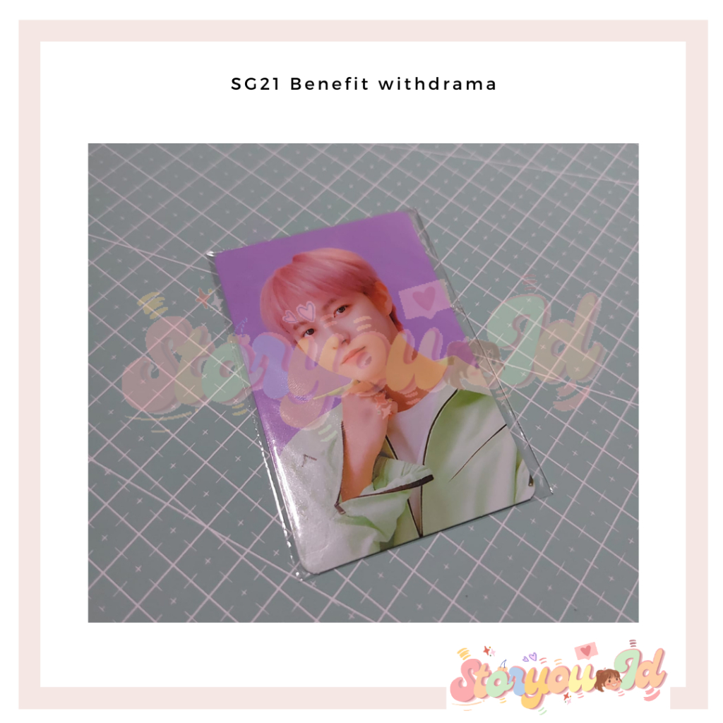 Renjun Photocard benefit SG21 Withdrama - PC BenefitWD SG21 Renjun