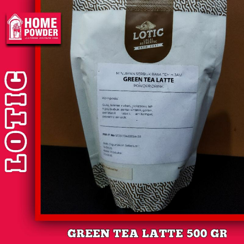 

Bubuk Minuman Green Tea Latte 500 Gr Lotic