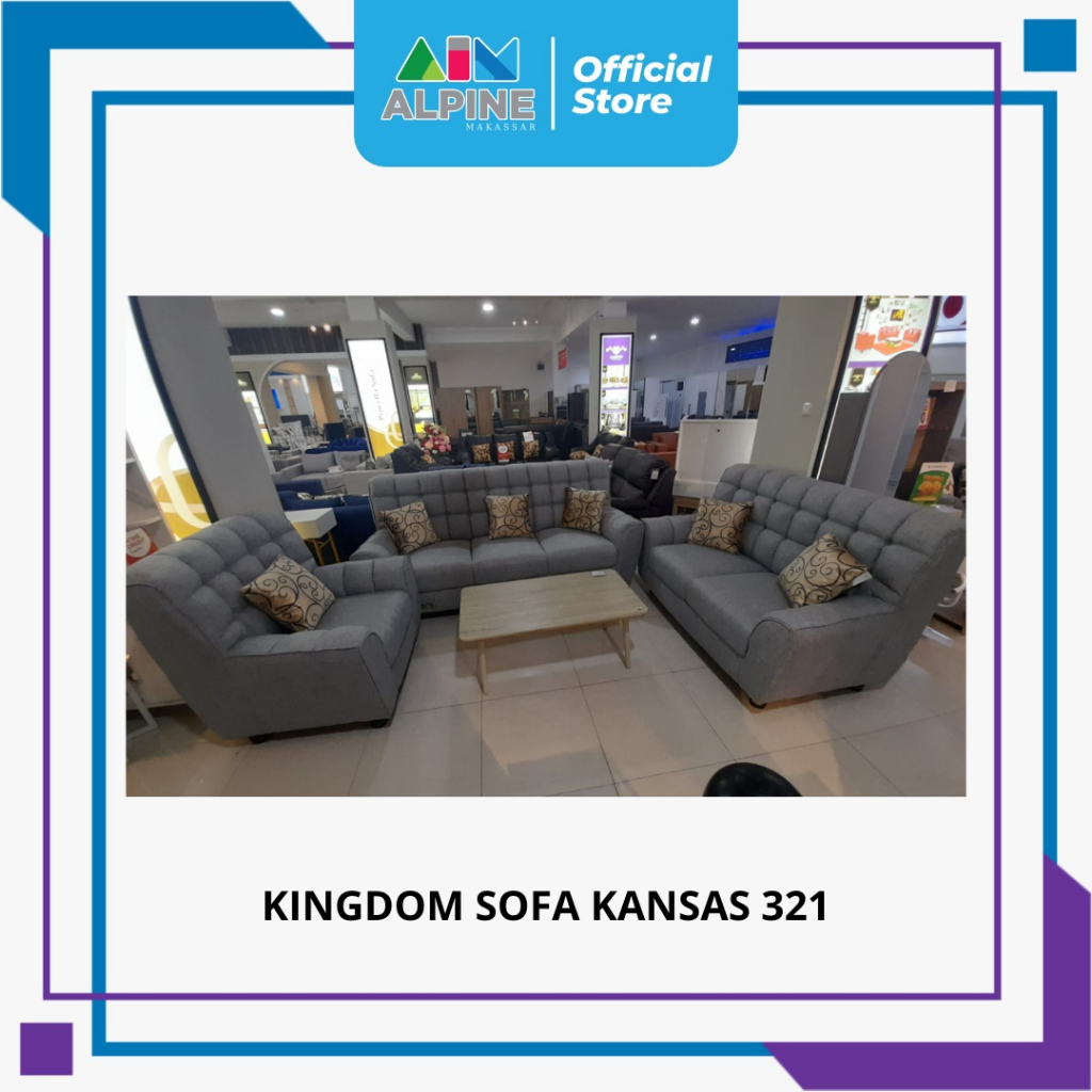 KINGDOM ALLISTO SOFA KANSAS 321 FREE ONGKIR KOTA MAKASSAR