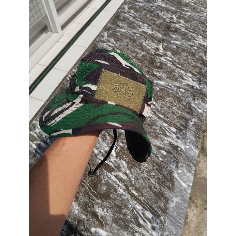 Topi Rimba Velbet 999 | Gelap | Kawat |TNI-AD