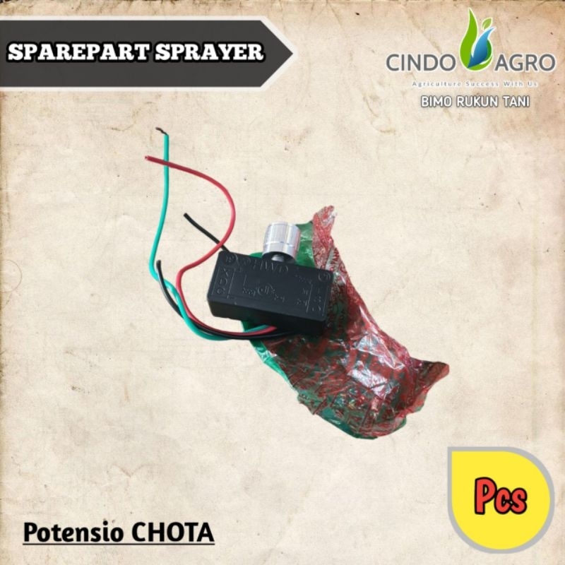 Potensio Sprayer Cas Elektrik Pompa Air CHOTA