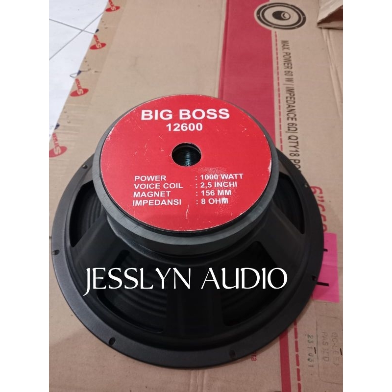 Speaker 12 inch BIG BOSS 12600 original produk 1000watt