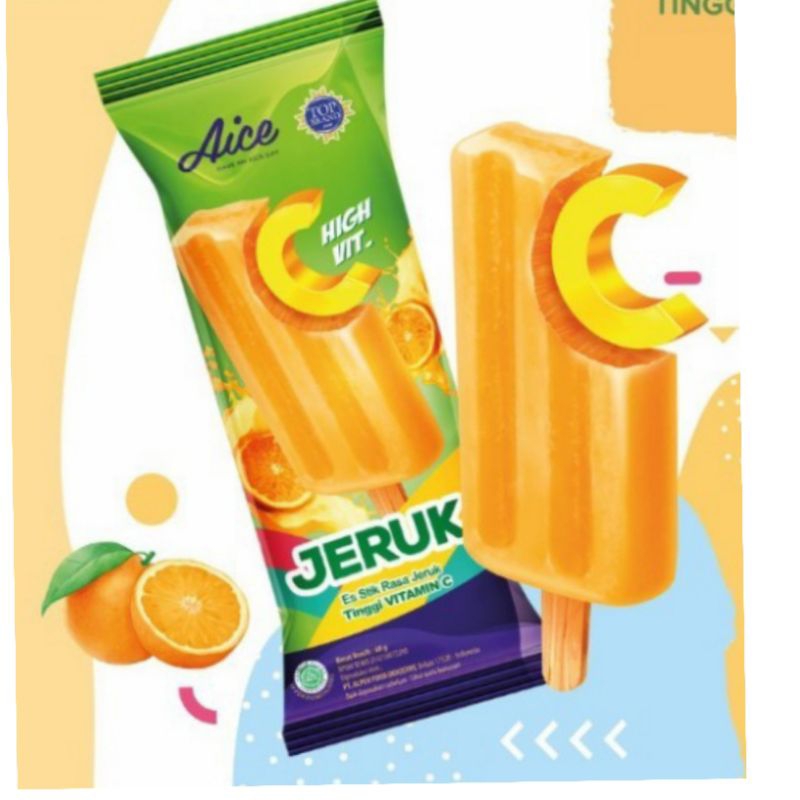 

Es Krim AICE Jeruk isi 10 pcs (free ice gel)