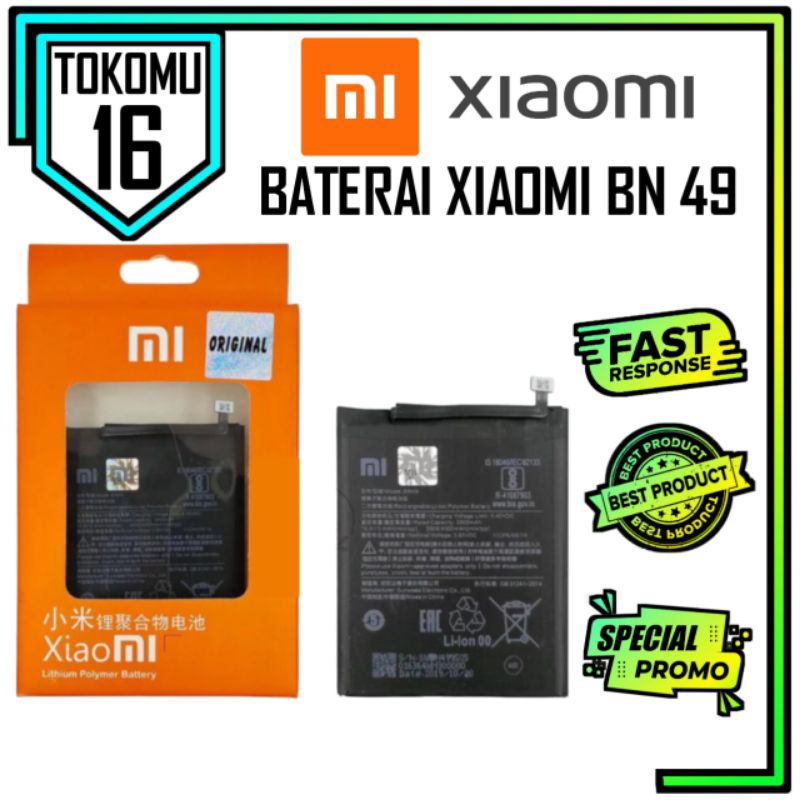 Batre Batrei Battery Xiaomi BN49 ORIGINAL 100% Redmi 7A