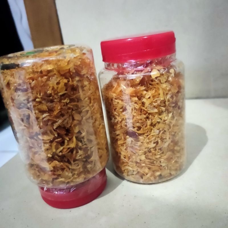 

bawang goreng asli Brebes kemasan botol 300ml (murni tanpa campuran)