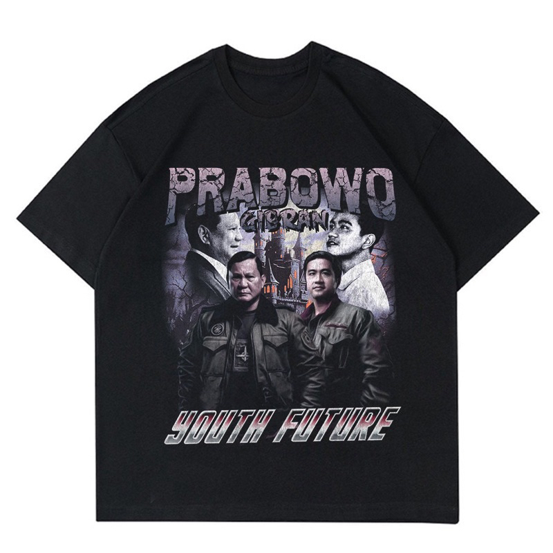 KAOS PRABOWO GIBRAN | T-SHIRT VINTAGE BAJU GAMBAR PRABOWO | BAJU PRABOWO KAOS PILPRES 2024