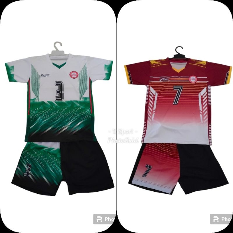 BAJU VOLI VOLLY LATIHAN SETELAN ANAK TANGGUNG FULL PRINTING