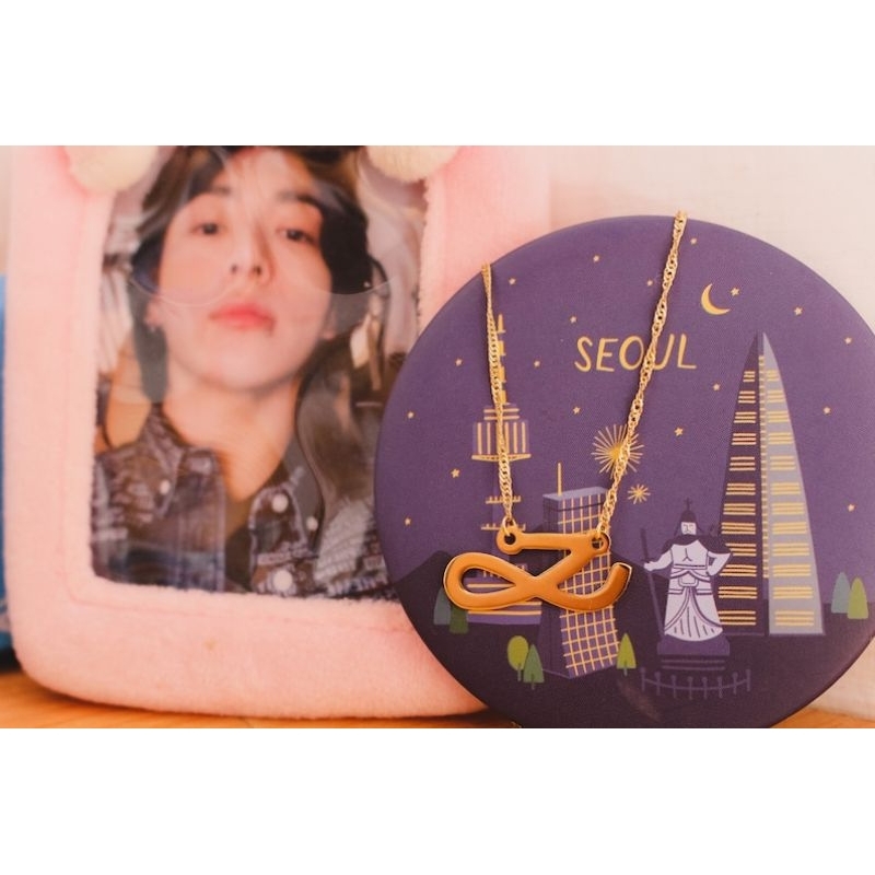 Kalung logo Jungkook || Kalung BTS Jungkook anti karat