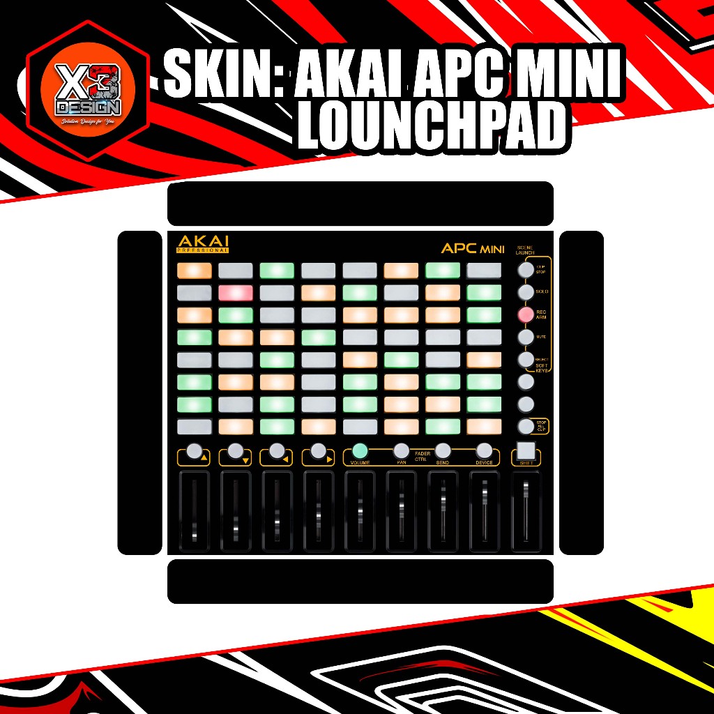 SKINZ AKAI APC MINI ALL VARIAN COLOUR & CUSTOM STIKER