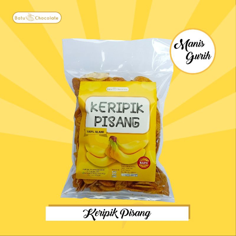 

KERIPIK PISANG SUPER ~ 350 gram ~ Oleh Oleh Batu Malang ~ Manis Gurih Camilan Enak