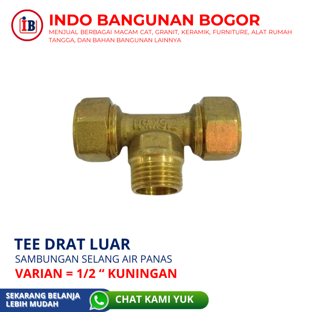 FRAP TEE DRAT LUAR / SAMBUNGAN SELANG AIR PANAS