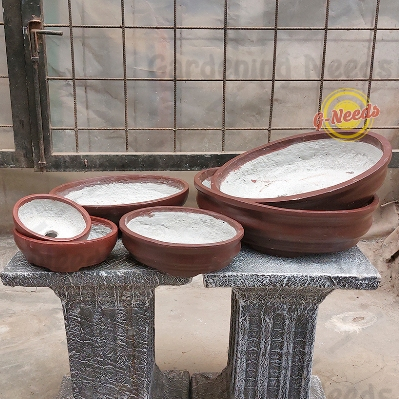 Pot Bonsai Oval / Pot Semen Bonsai Oval (GRAB/GOJEK/CAR ONLY)