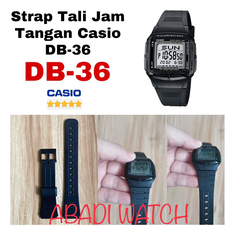 Tali Jam Tangan Casio Databank DB-36 DB 36 DB36