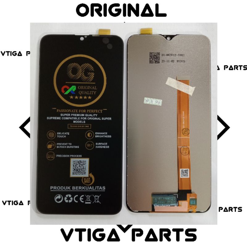 LCD FULL SET OPPO A5S / A7 / A12 / REALME 3 BLACK