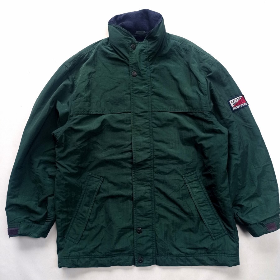 jaket vintage Leyton House versus sports casual racing windbreaker cdg