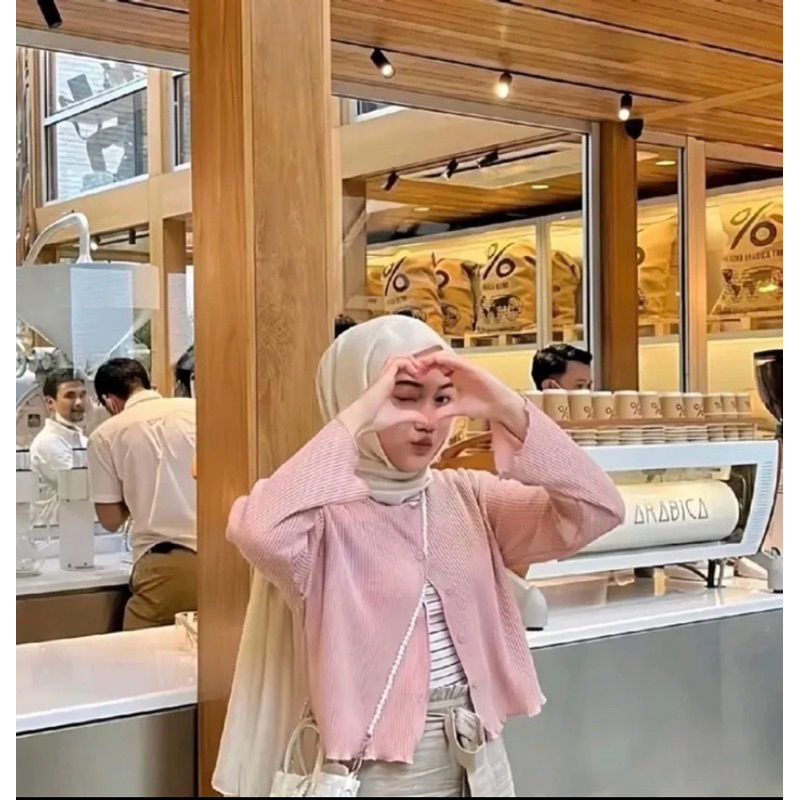 OUTER CROP WANITA/ ATASAN CROP RAJUT WANITA TERBARU/BAJU RAJUT WANITA