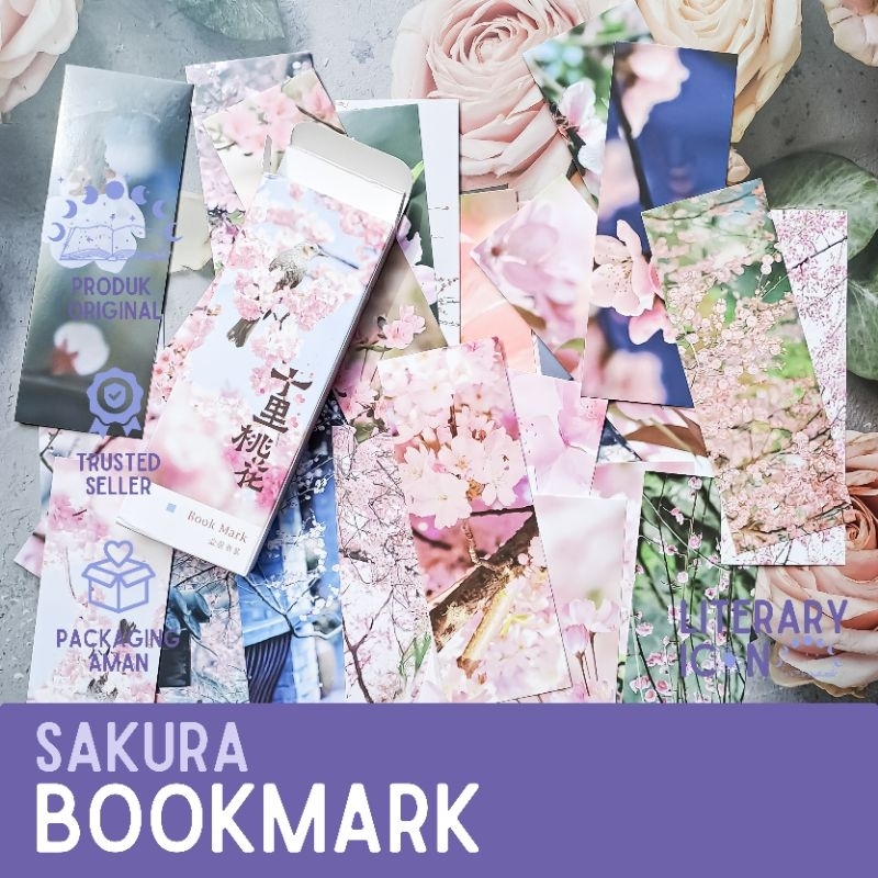 

Bookmark Paper - Pembatas Buku - Bunga Sakura