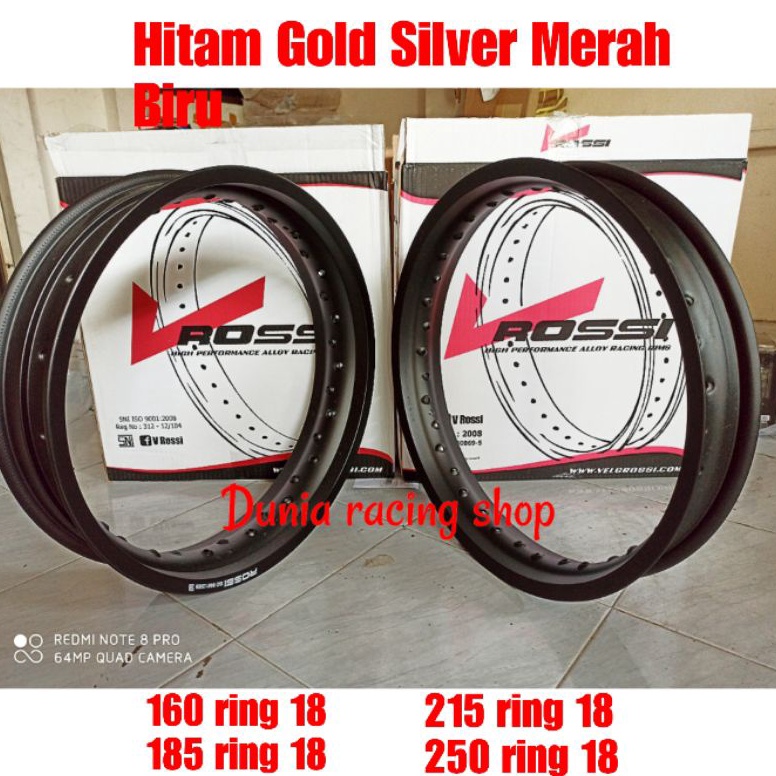 RECOMENDED Velg Rossi 140 160 185 215 250 ring 18 - Velg Rossi Lingkaran Rossi 140 18 / 160 18 / 185