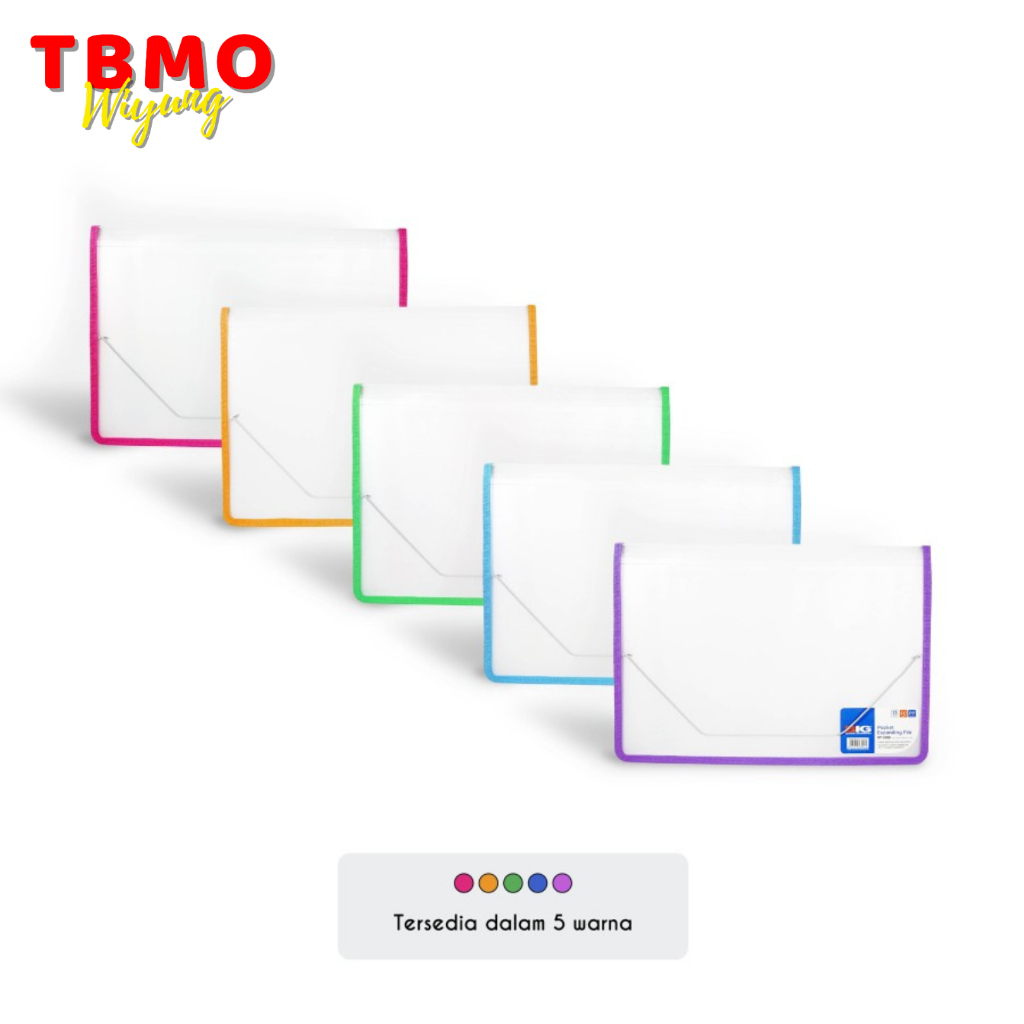 

TBMO Expanding File BIG F4 Folio FC 13 Poket Putih Tali XP-8008