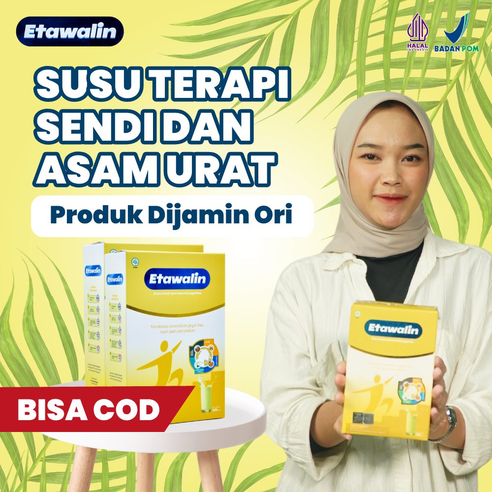 

Etawalin Original Susu Kambing Etawa Asli Ampuh Untuk Terapi Nyeri Sendi Asam Urat Masalah Tulang Halal BPOM Gratis Ongkir COD
