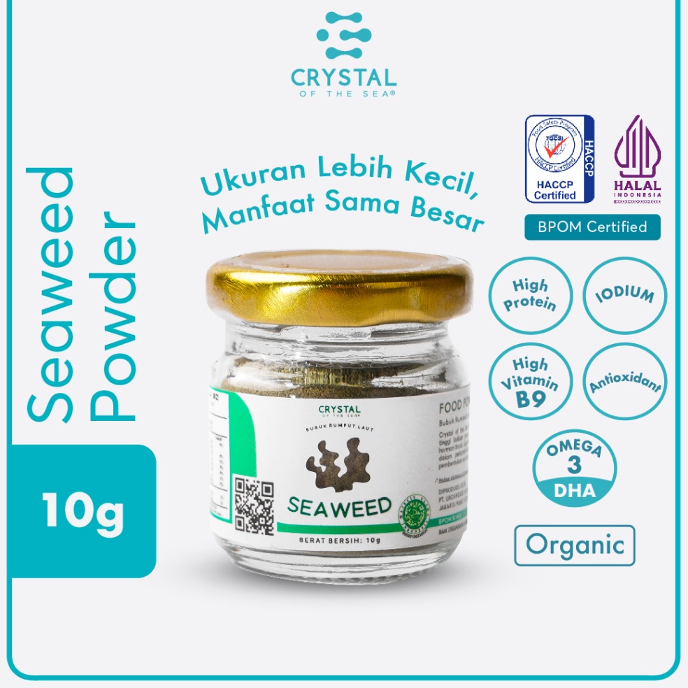 

[♘E46➢] Crystal of the Sea | Seaweed Powder (10GR) / Bubuk Rumput Laut / Bubuk Nori - Taburan Sup MPASI NON MSG [20]