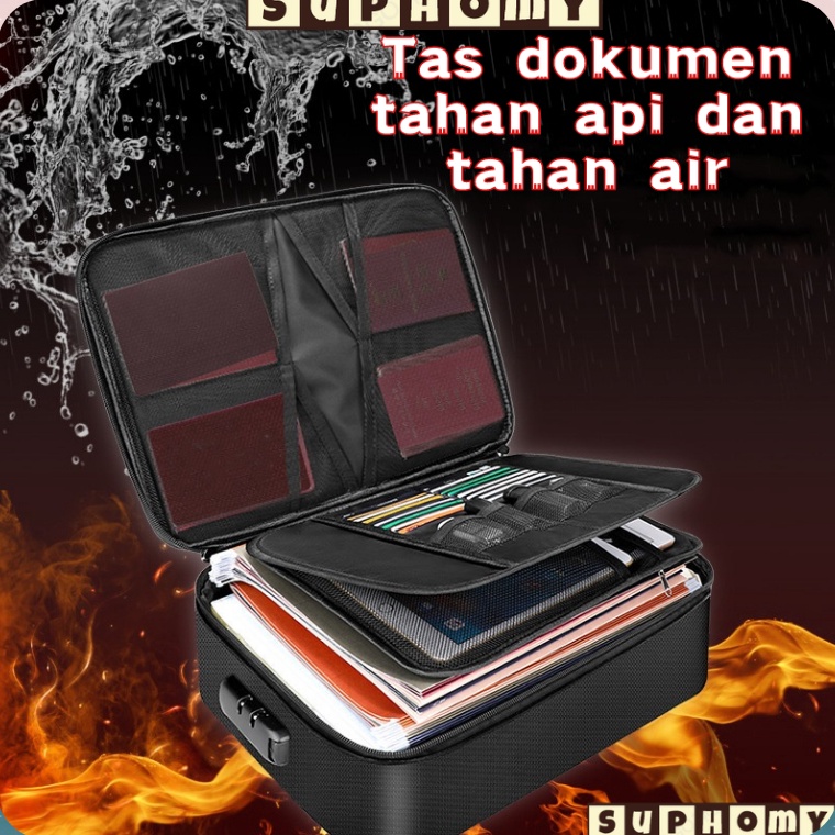 Big Sale.. tas penyimpan dokumen tas dokumen F4 tas dokumen besar tas dokumen tahan api dan air temp