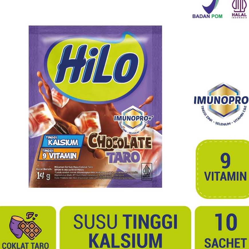 

GYPN5424 Terbaru 3.3 Hilo Chocolate Taro 10 sachet - Minuman Serbuk