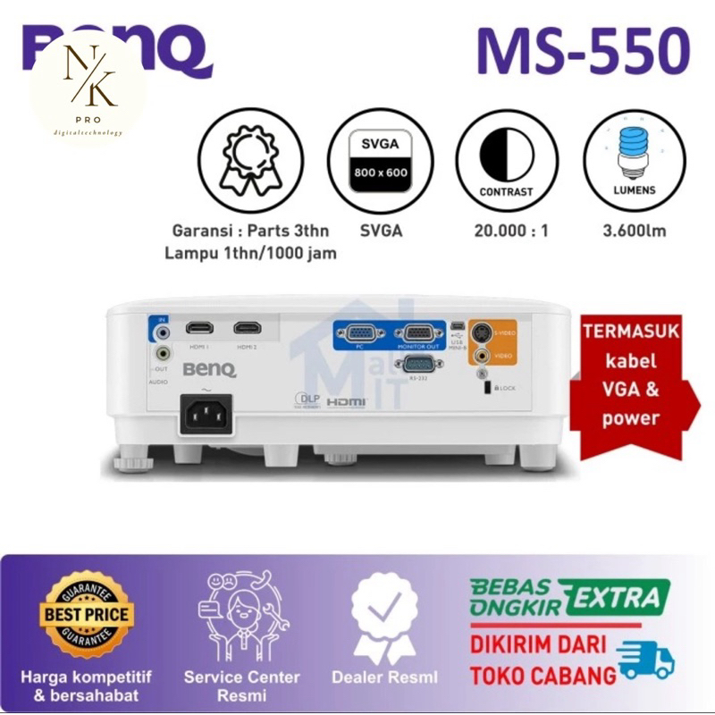 Benq ms550 / proyektor benq ms550