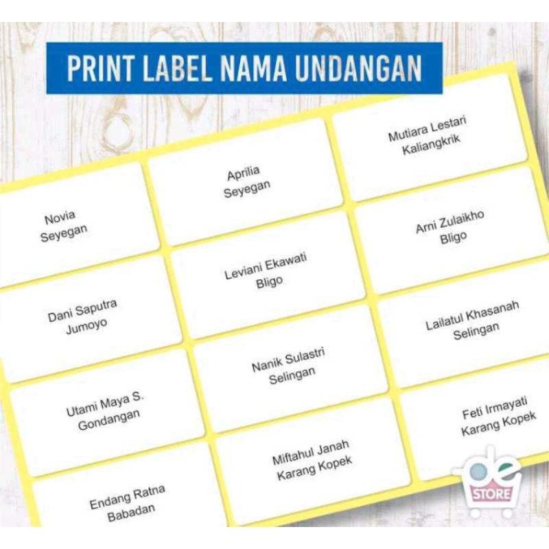 

Cetak Label Undangan