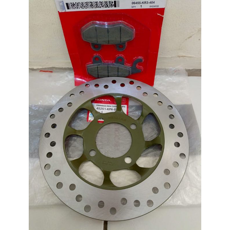 Piringan Cakram Depan Supra Fit New Karisma & Kampas Rem Cakram Supra x125