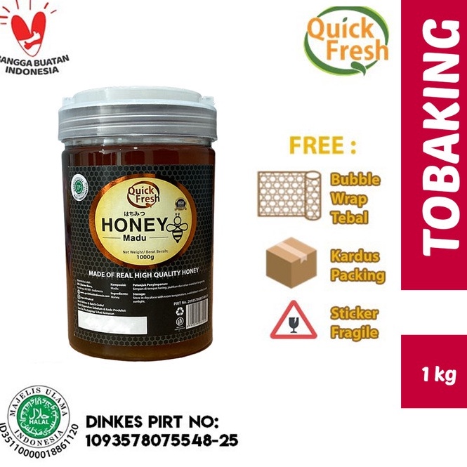 

Best S3ller Madu Murni Asli Quick Fresh Honey 1kg Bucket Plastik Moodbooster