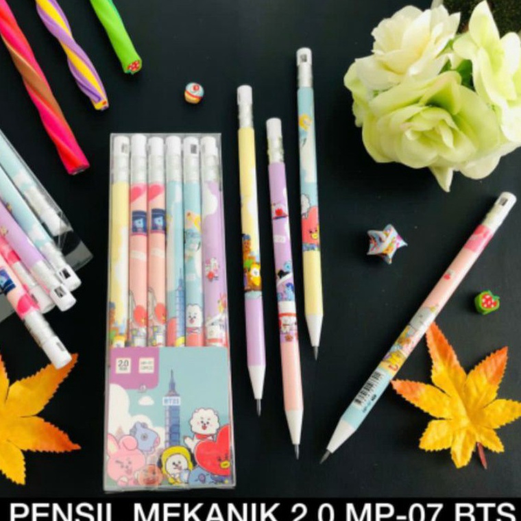 

Terupd@te (12pc) pensil mekanik 2.0mm/pensil cetek/mechanic pencil Promo Murah