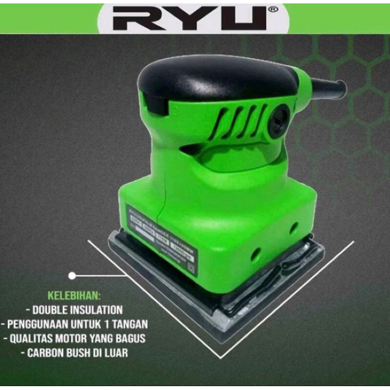 Mesin Amplas RYU Palm Sander RYU RPS110 Mesin Amplas Kayu