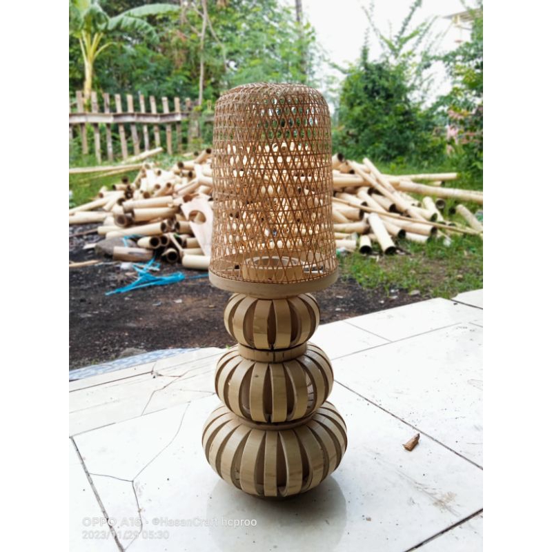 lampu hias bambu