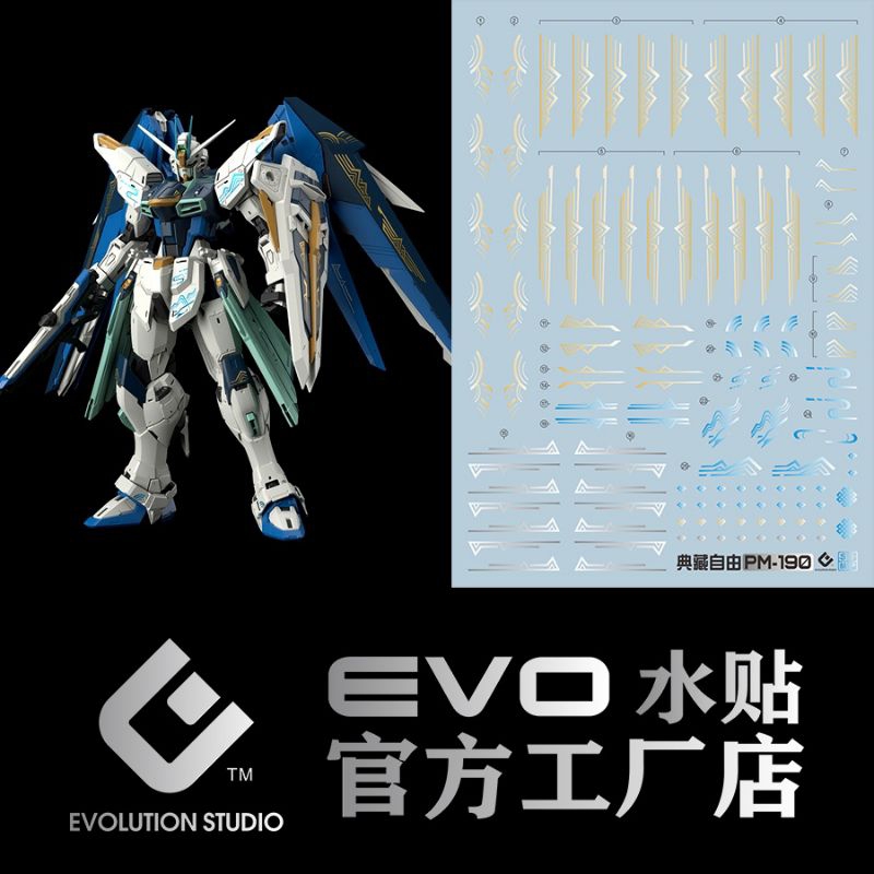 MG FREEDOM GUNDAM 2.0 DIAN ZHANG LIMITED WATER DECAL EVO SIMP DECAL