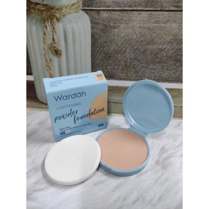 Bedak Wardah REFILL Lightening POWDER FOUNDATION Light Feel bedak refil wardah terlaris