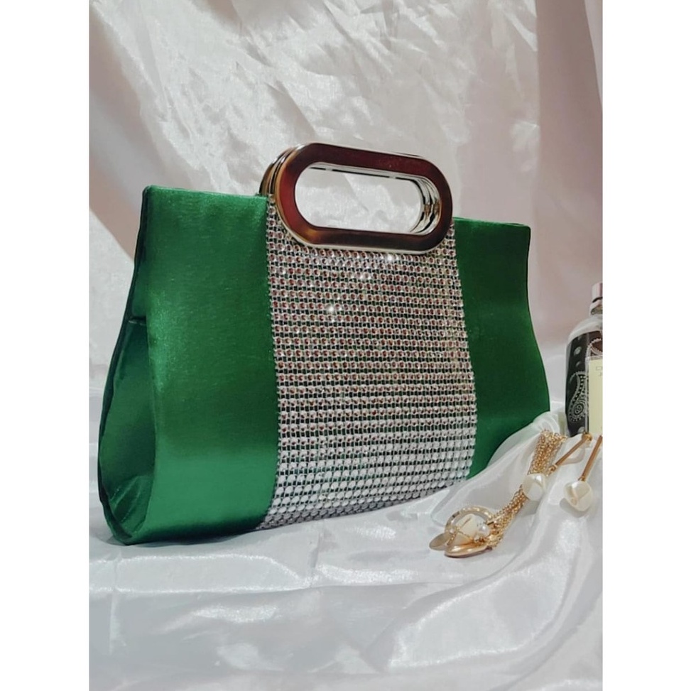 Terupd@te TAS SATIN AZKIA EL CLUCTH DAN SELEMPANG BAHAN SATIN HALUS cOCOK NUAT KE PESTA ATAU WISUDA 