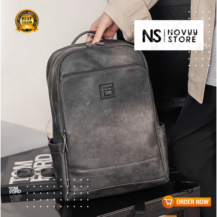 TAS RANSEL PRIA WANITA TAS RANSEL BAHAN KULIT COWOK TAS LAPTOP TAS COWOK IMPOR BACKPACK PRIA TAS PUN