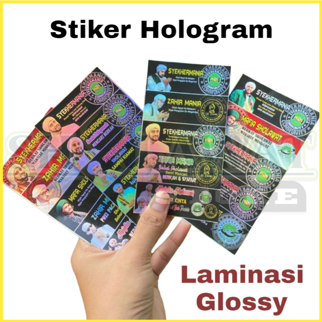 Stiker Syekhermania Hologram / Stiker Syekher / Stiker Syekhermania Custom / Stiker Syekhermania Mur