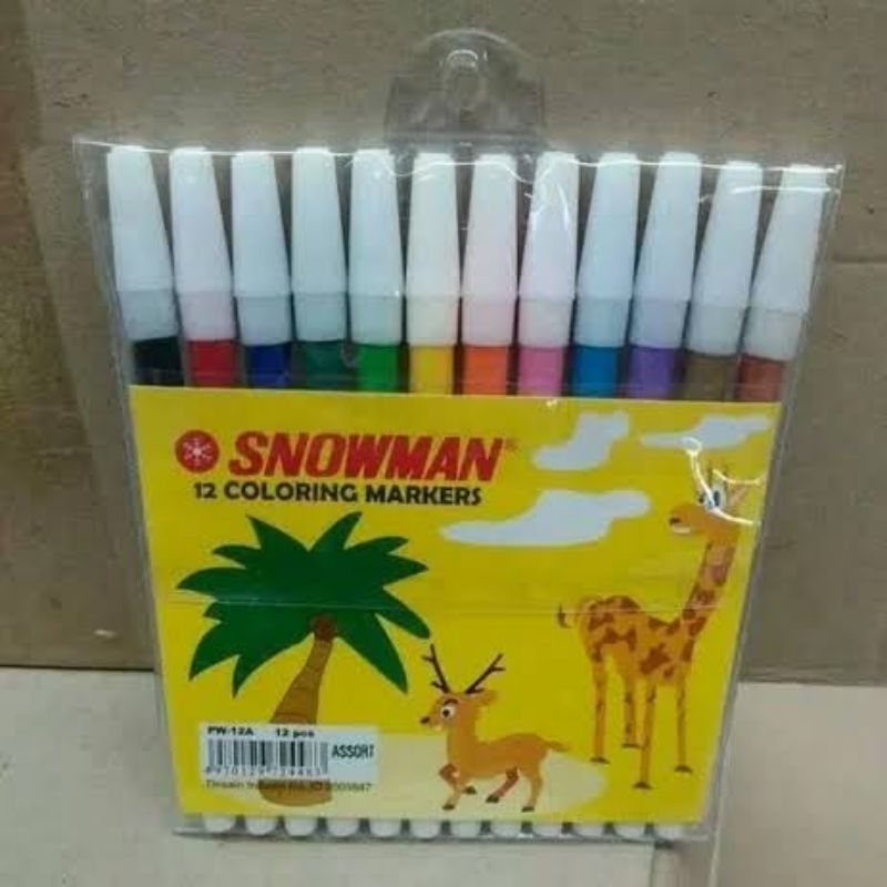

Spidol snowman 12 warna