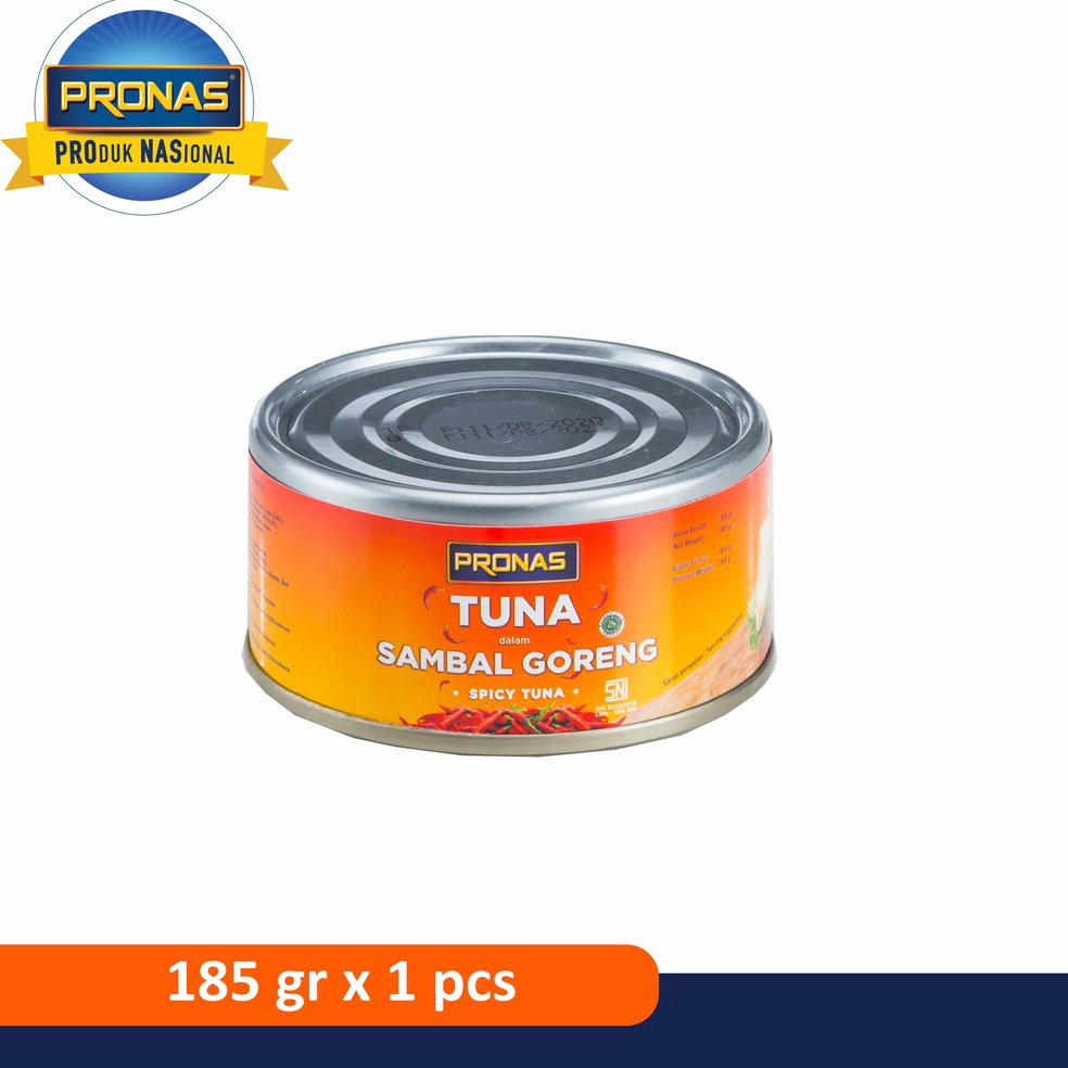 

[ΩN5/] Pronas Tuna Sambal Goreng 185g dalam kemasan EOE (Easy Open End) [38]