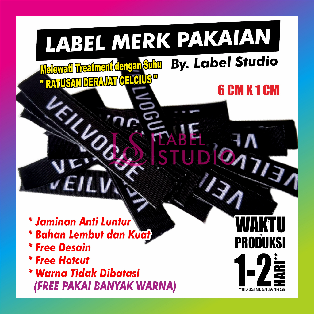 

( TERMURAH ) Label Baju | 6 CM X 1 CM | Label Hijab | Label Woven | Label Gamis | Label Kaos | Label Custom Nama | Free Desain | Free Potong | Woven Damask Subtitute | Label Murah | Label Merk | Label Nama Anak Pondok | Label Grosir | Label Brand