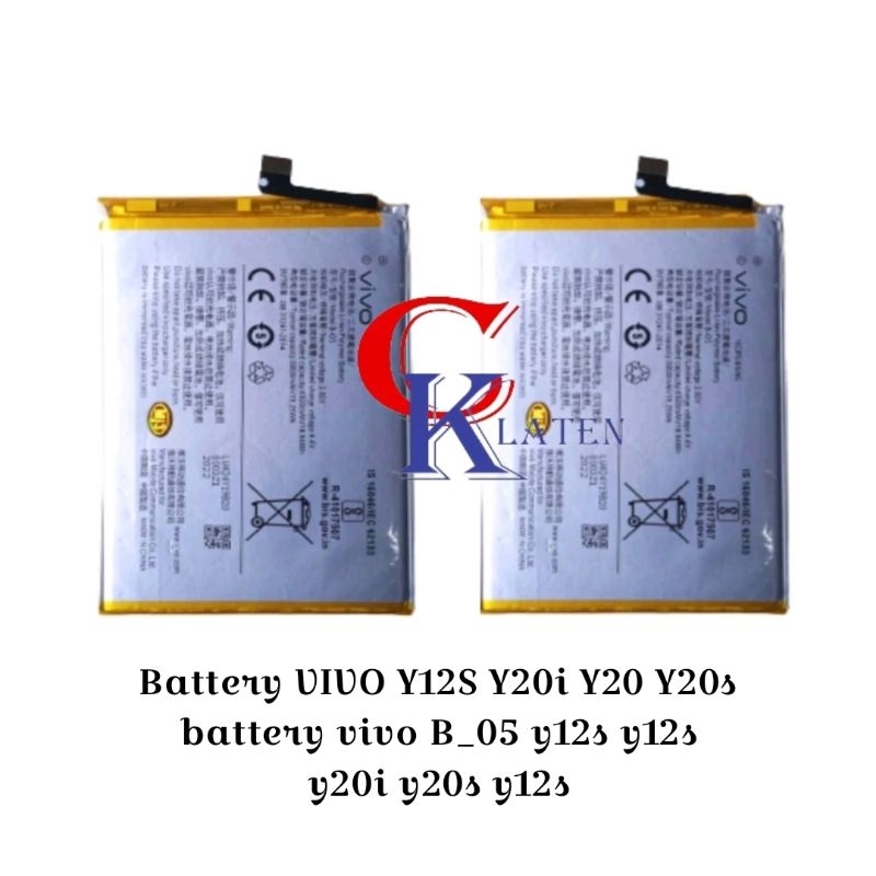 batre Battery VIVO Y12S Y20i Y20 Y20s battery vivo B_05 y12s y12s y20i y20s y12s batre batre batre V