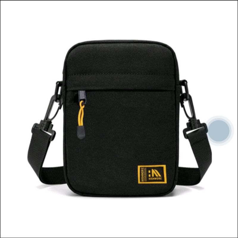 Tas Selempang Pria Distro Bahan Kanvas Logo Polos