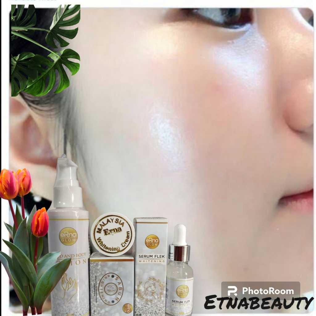 Paket Glowing 4 IN 1 Erna Malaysia Skincare Wajah Bersih Dan Glow UP Setiap Hari