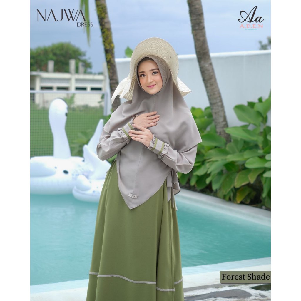 NAJWA GAMIS SET KHIMAR BY ADEN HIJAB