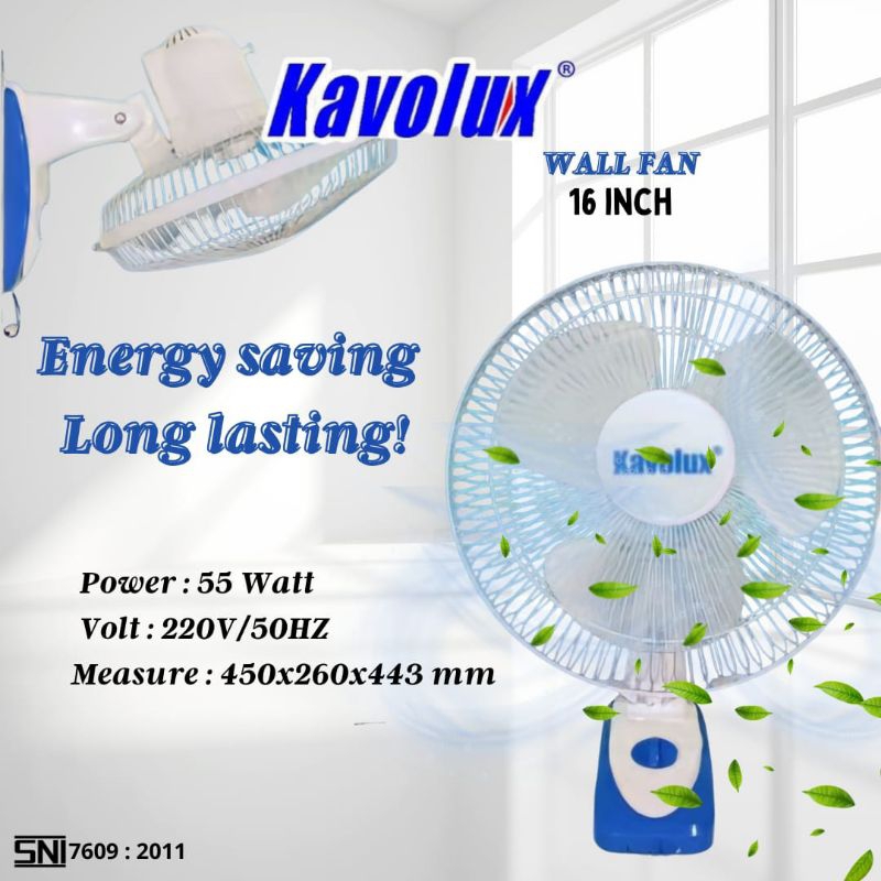 Kipas Angin Dinding 16 inch Kipas Angin Gantung Kipas Angin Tembok Wall Fan 16 Inchi (16")